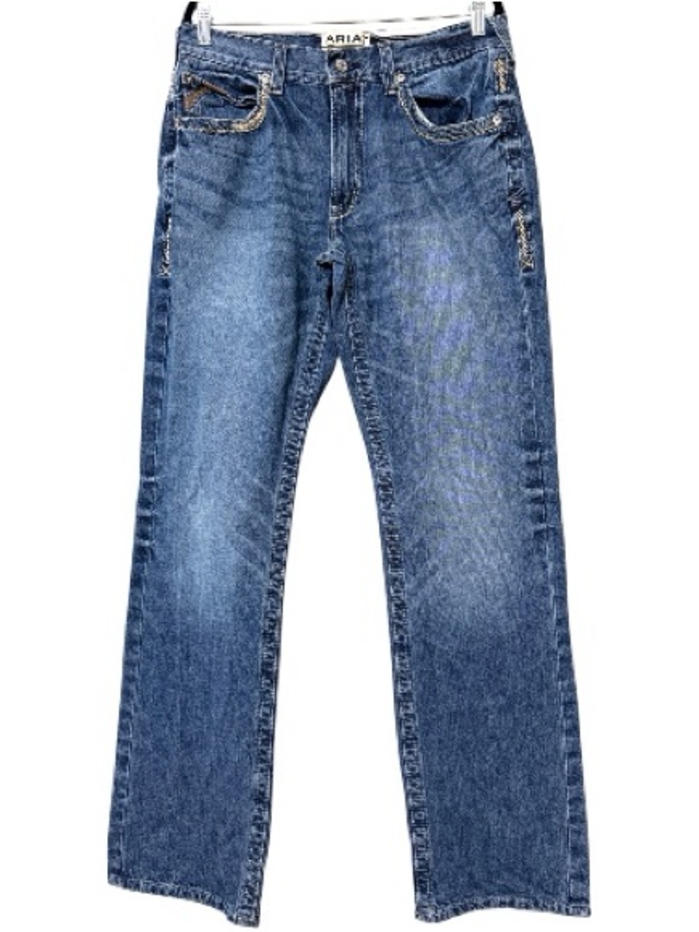 ARIAT straight fit straight leg jeans mens m5 size 34/36